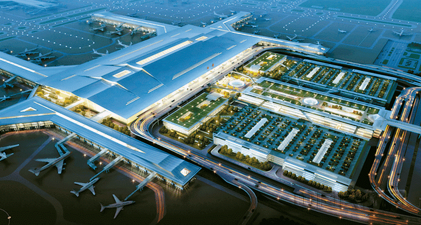 西安咸阳国际机场三期扩建工程东航站楼施工项目